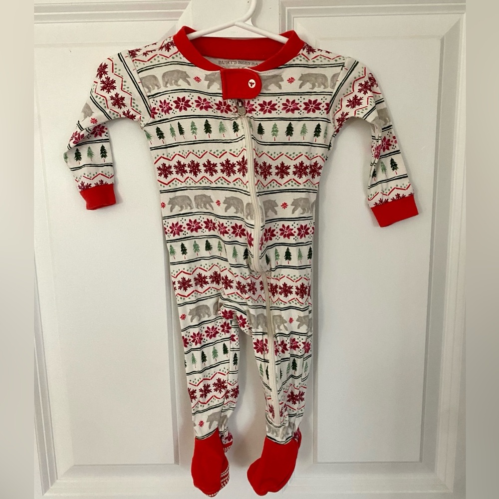 Burt's Bees Baby Holiday Pajamas - Size 6-9 months